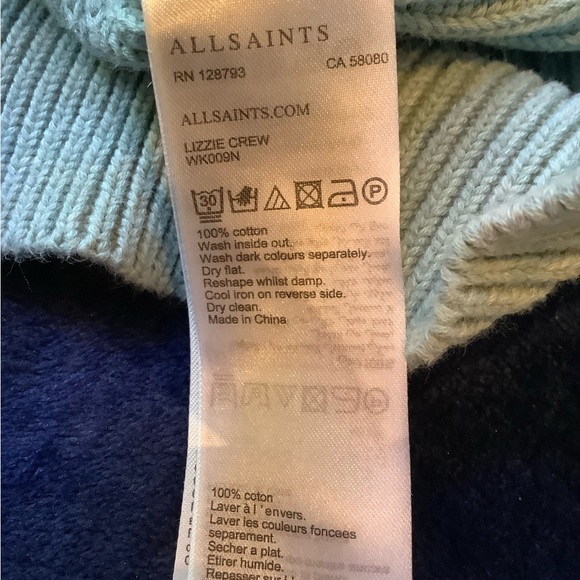 All Saints sweater. **Sold** - Picture 6 of 7